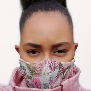 Floral and Butterfly Fashion Face Mask